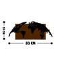 Wallity World Map - Escultura de pared de madera y metal en Nogal y Negro